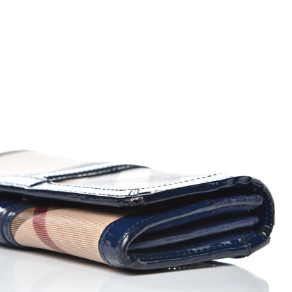 Burberry Supernova Check Penrose Continental Wallet Blue 12 of 16