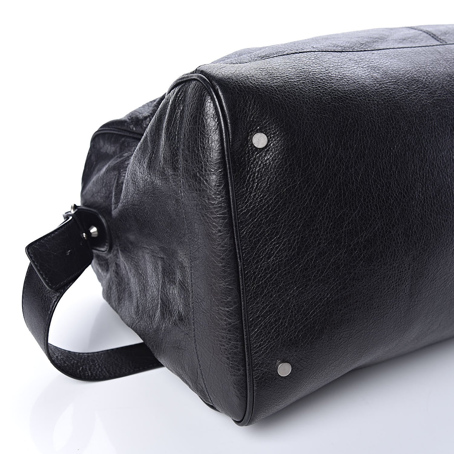 Balenciaga Agneau Classic Silver Hardware S Squash Boston Black 8 of 9