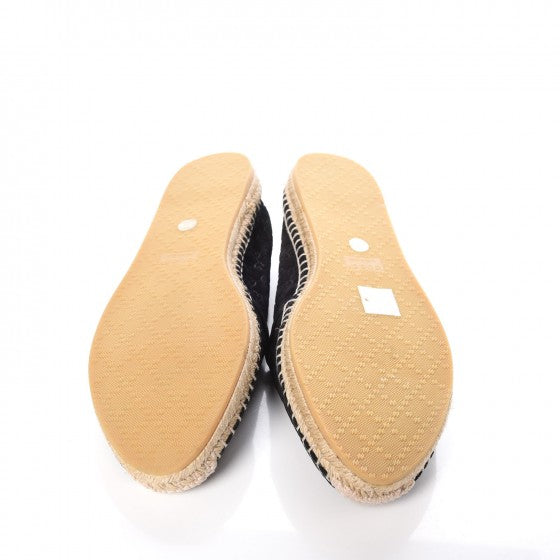 Gucci Suede Microguccissima Espadrilles 37.5 Black 5 of 10