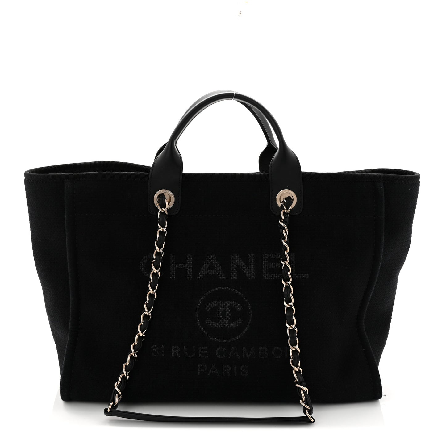 Mixed Fibers Medium Deauville Tote Black