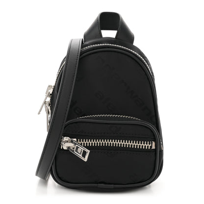 Alexander Wang Nylon Logo Mini Attica Backpack Crossbody Black 1 of 9