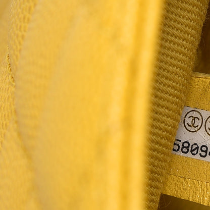 Chanel Caviar Quilted Mini Coco Handle Flap Yellow 6 of 10
