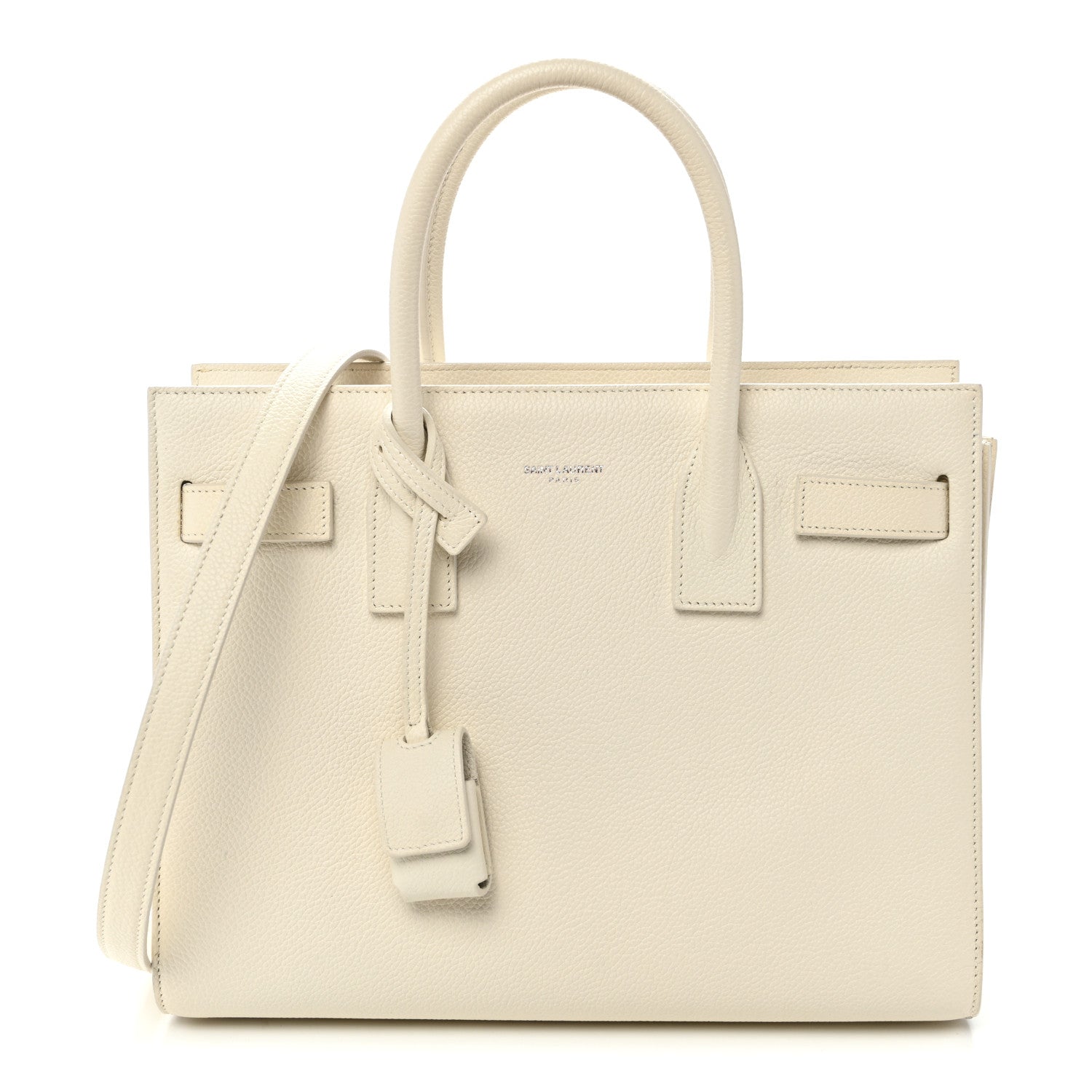 Saint Laurent Grained Calfskin Baby Sac De Jour White 1 of 10
