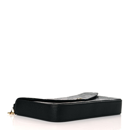 Louis Vuitton Empreinte Pochette Felicie Chain Wallet Black 5 of 10