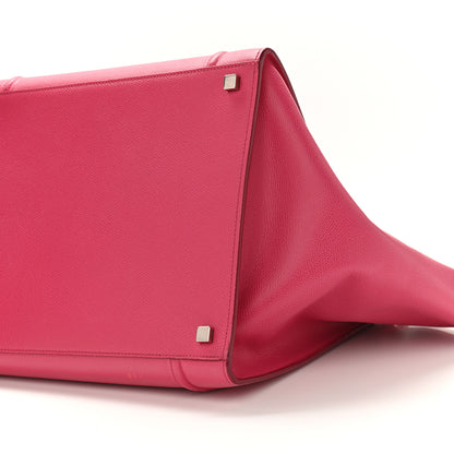 Celine Grained Calfskin Medium Phantom Luggage Fuchsia 10 of 14