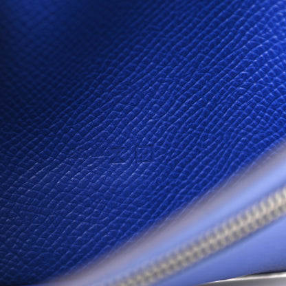 Hermes Epsom Bearn Gusset Wallet Bleu Electrique 7 of 13