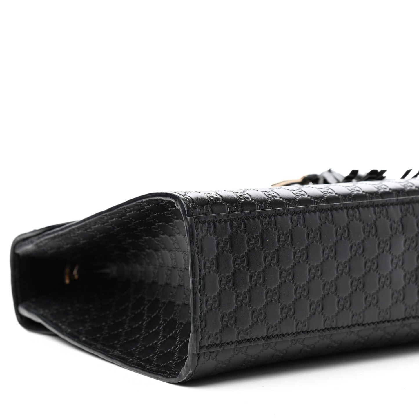 Microguccissima Medium Emily Chain Shoulder Bag Black