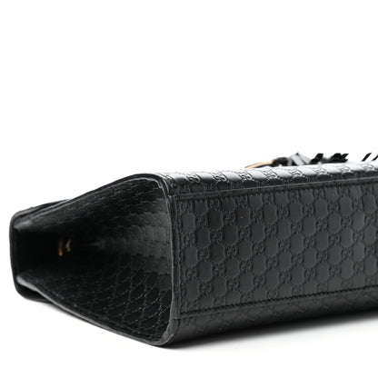 Gucci Microguccissima Medium Emily Chain Shoulder Bag Black 8 of 10