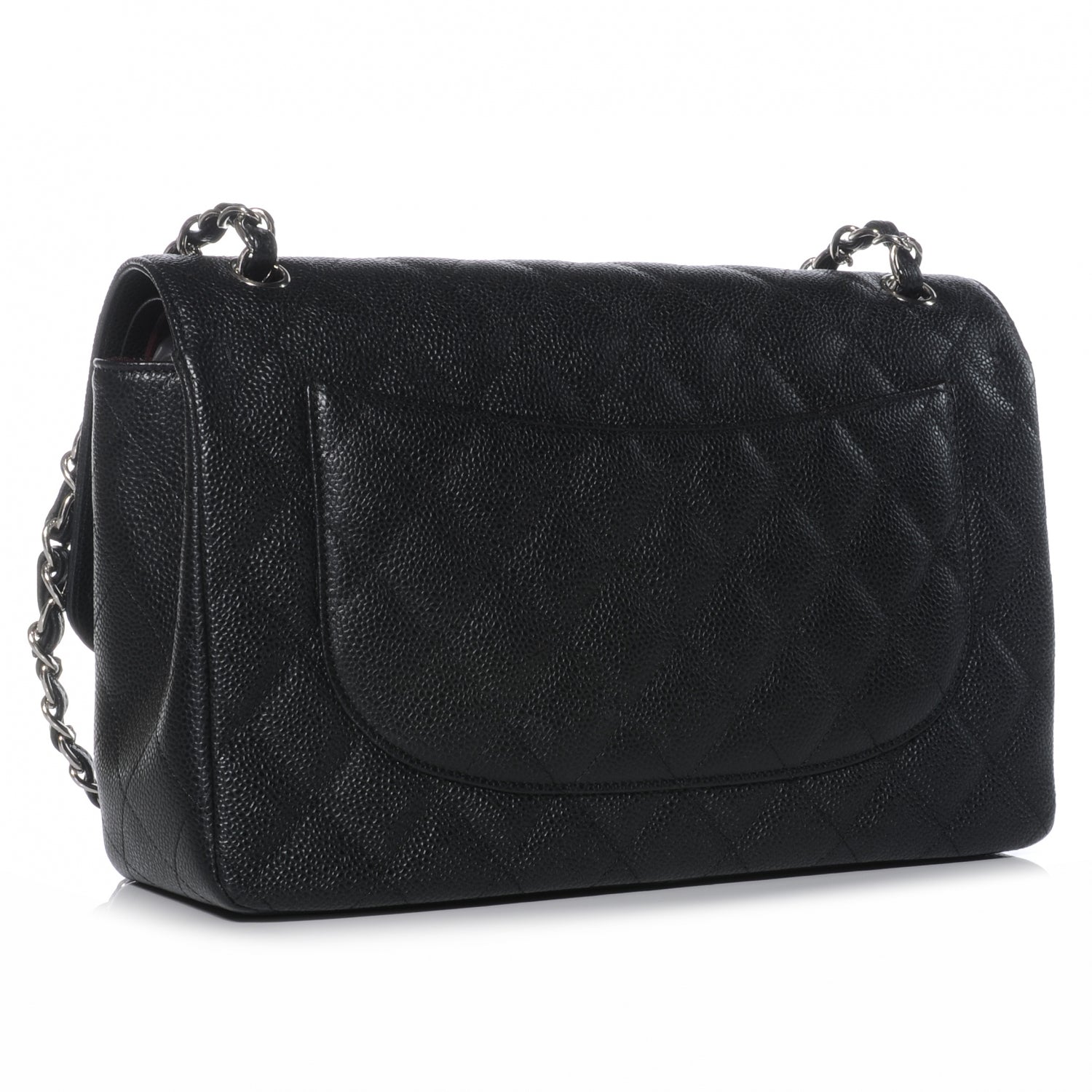 Chanel Caviar Quilted Jumbo Double Flap Black 3 of 8
