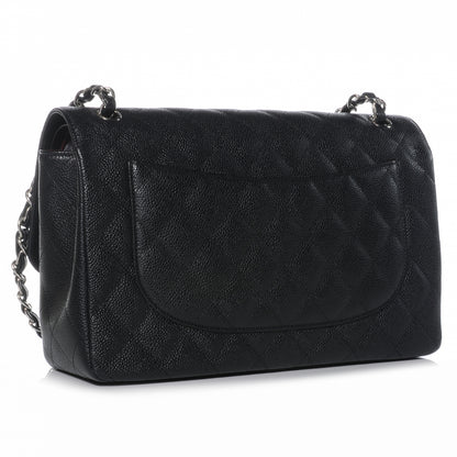 Chanel Caviar Quilted Jumbo Double Flap Black 3 of 8