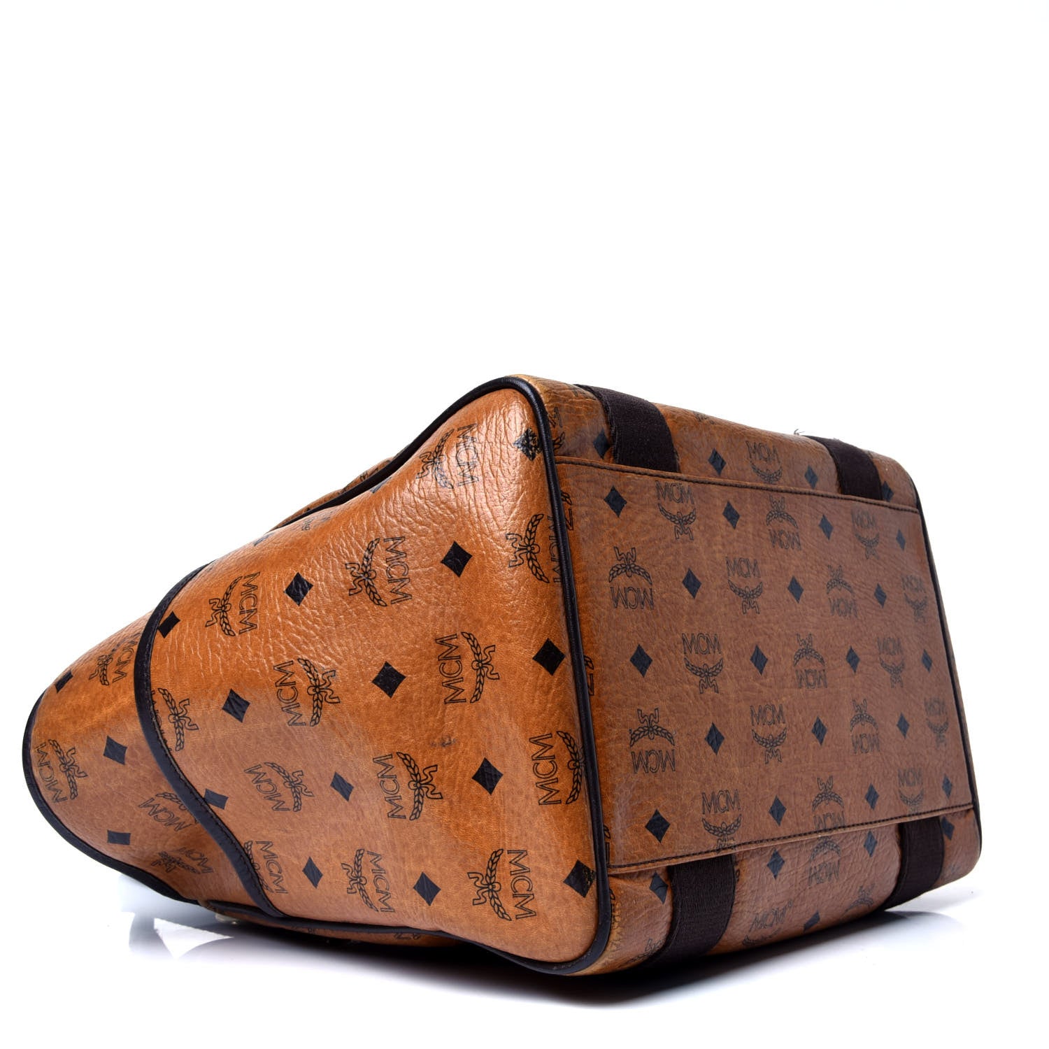 MCM Visetos Shopping Tote Cognac 3 of 5