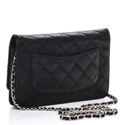 Chanel Caviar Quilted Wallet On Chain WOC Black 3 of 8