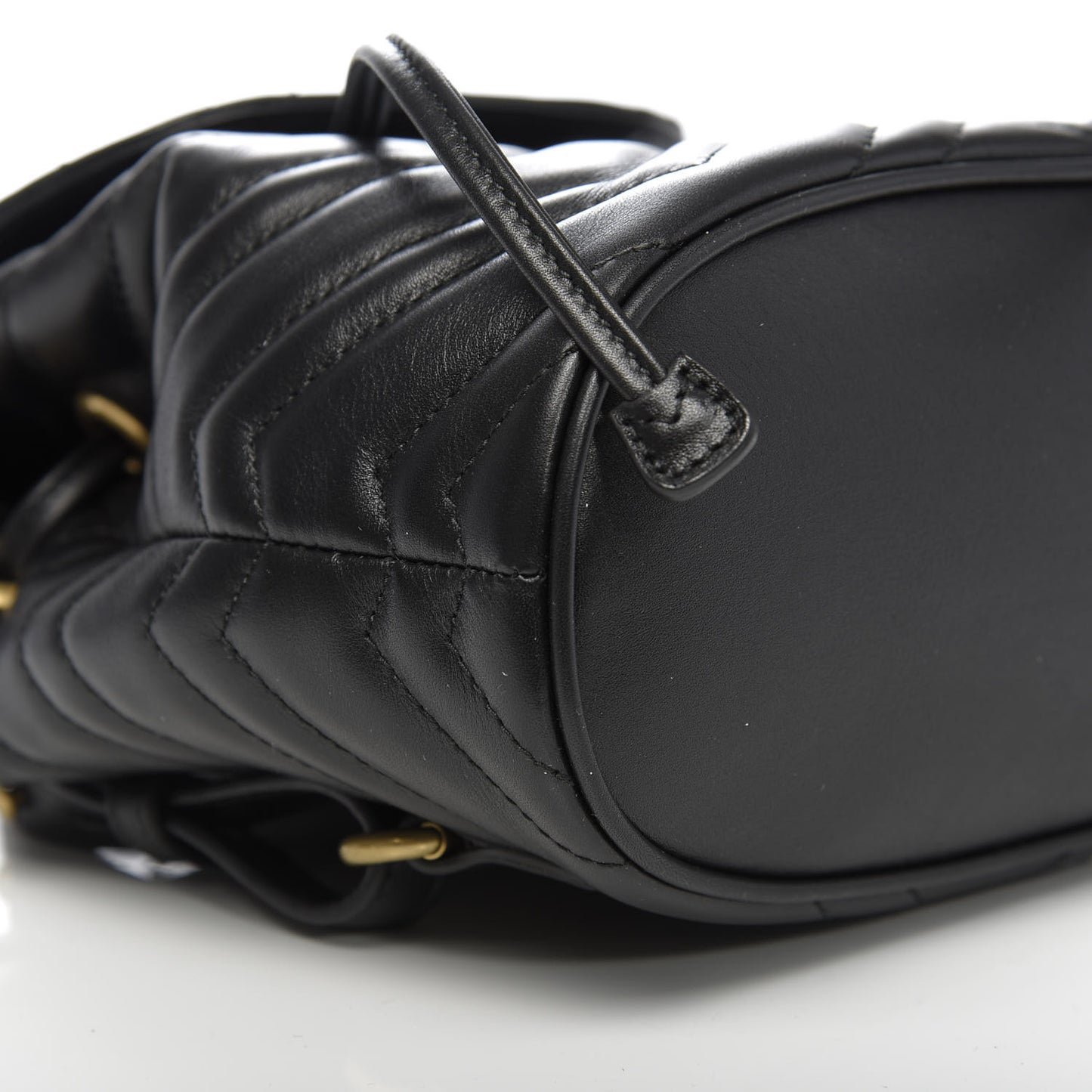 Calfskin Matelasse GG Marmont Flap Backpack Black