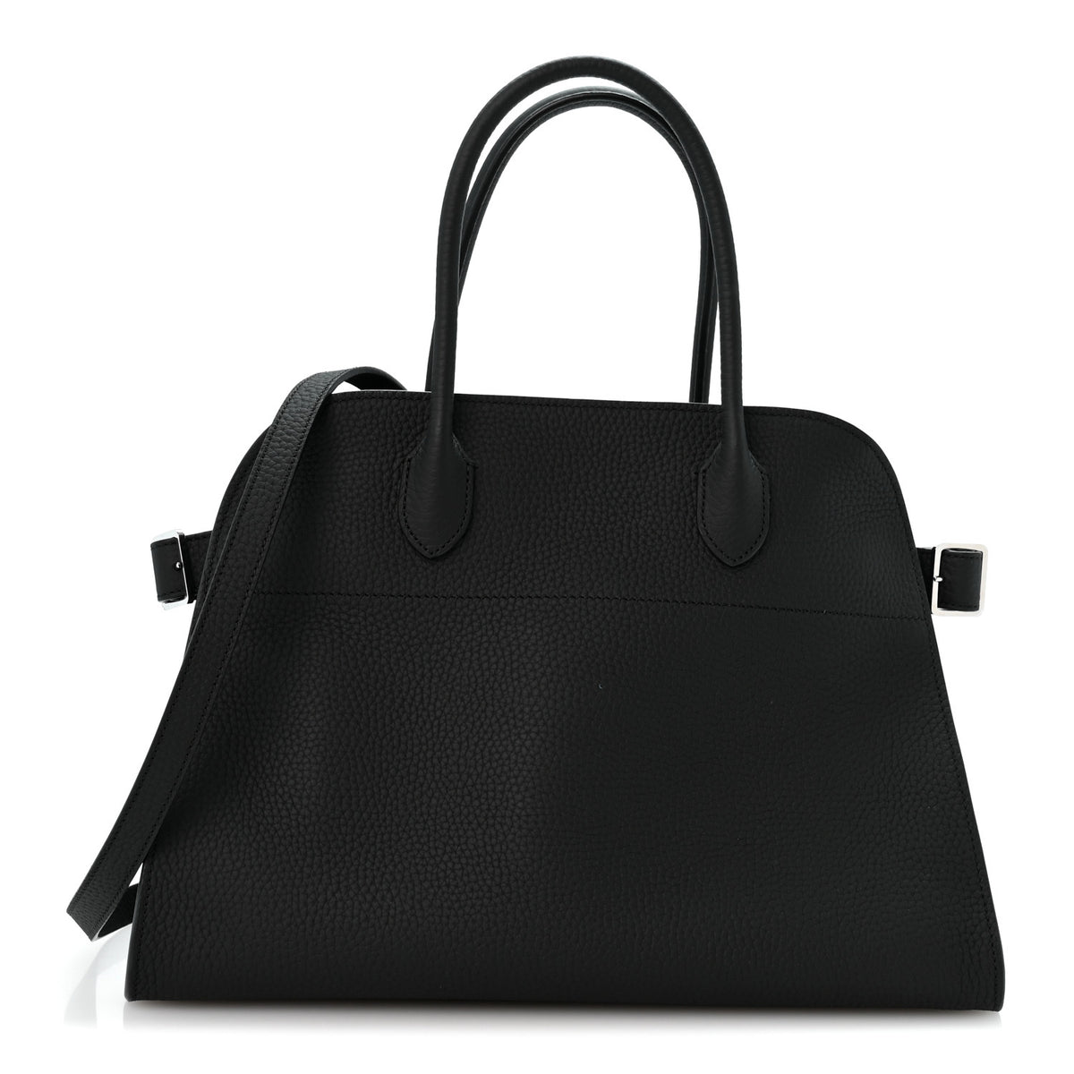 The Row Matte Grained Calfskin Soft Margaux 12 Black 1 of 9