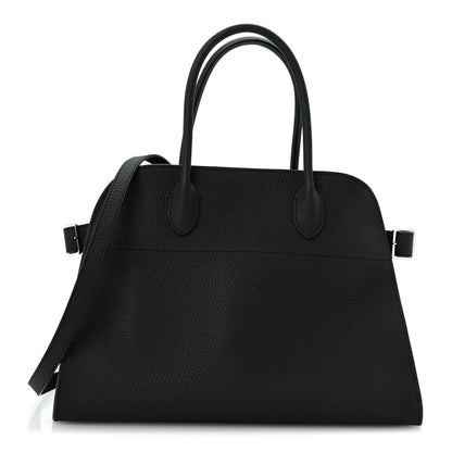 The Row Matte Grained Calfskin Soft Margaux 12 Black 1 of 9