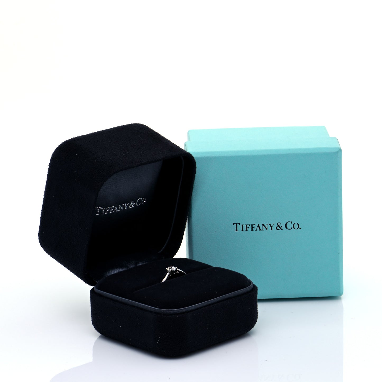 Platinum Diamond .29ct Harmony Solitaire Engagement Ring 49 4.75