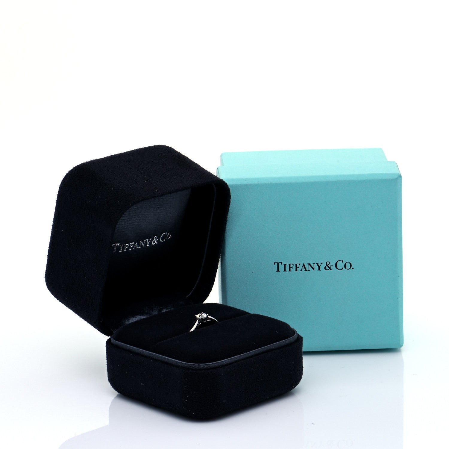Tiffany Platinum Diamond .29ct Harmony Solitaire Engagement Ring 49 4.75 8 of 8