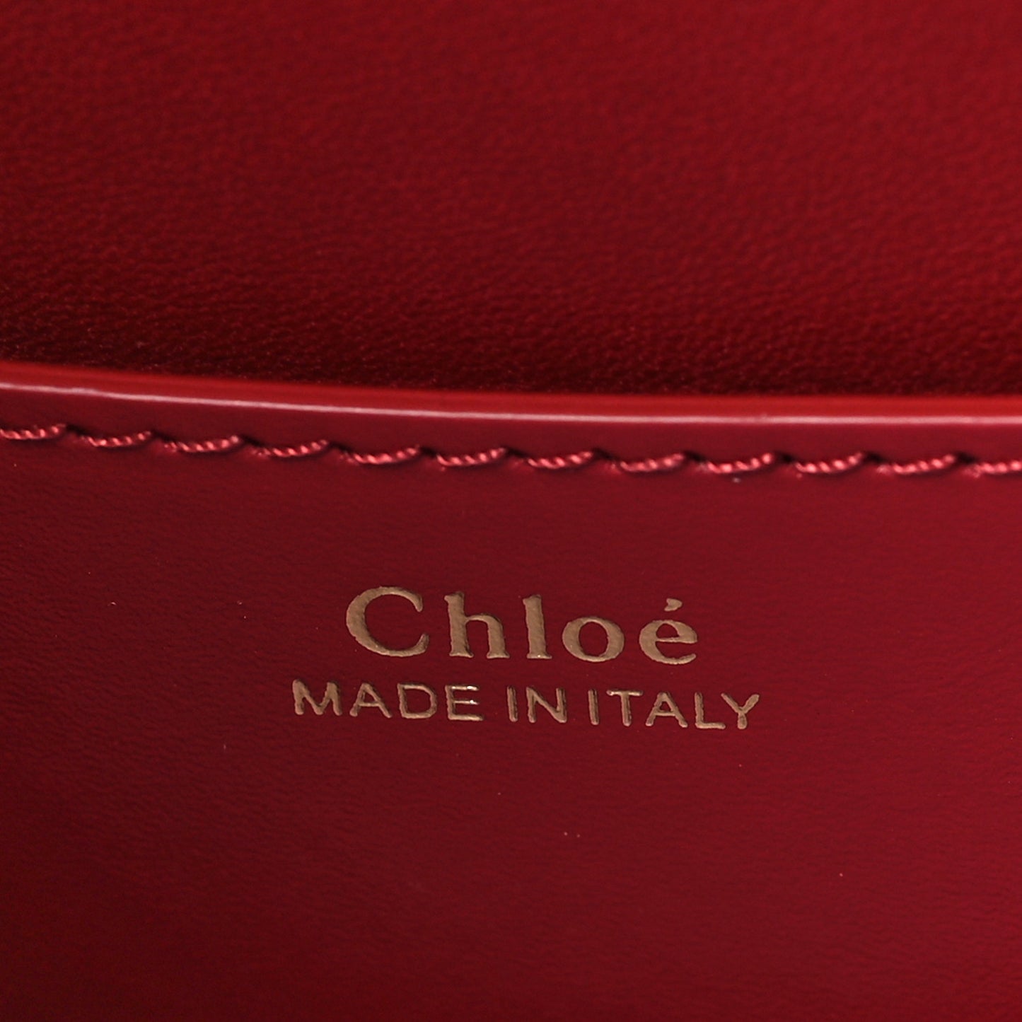 Calfskin Kattie Shoulder Bag Smoked Red