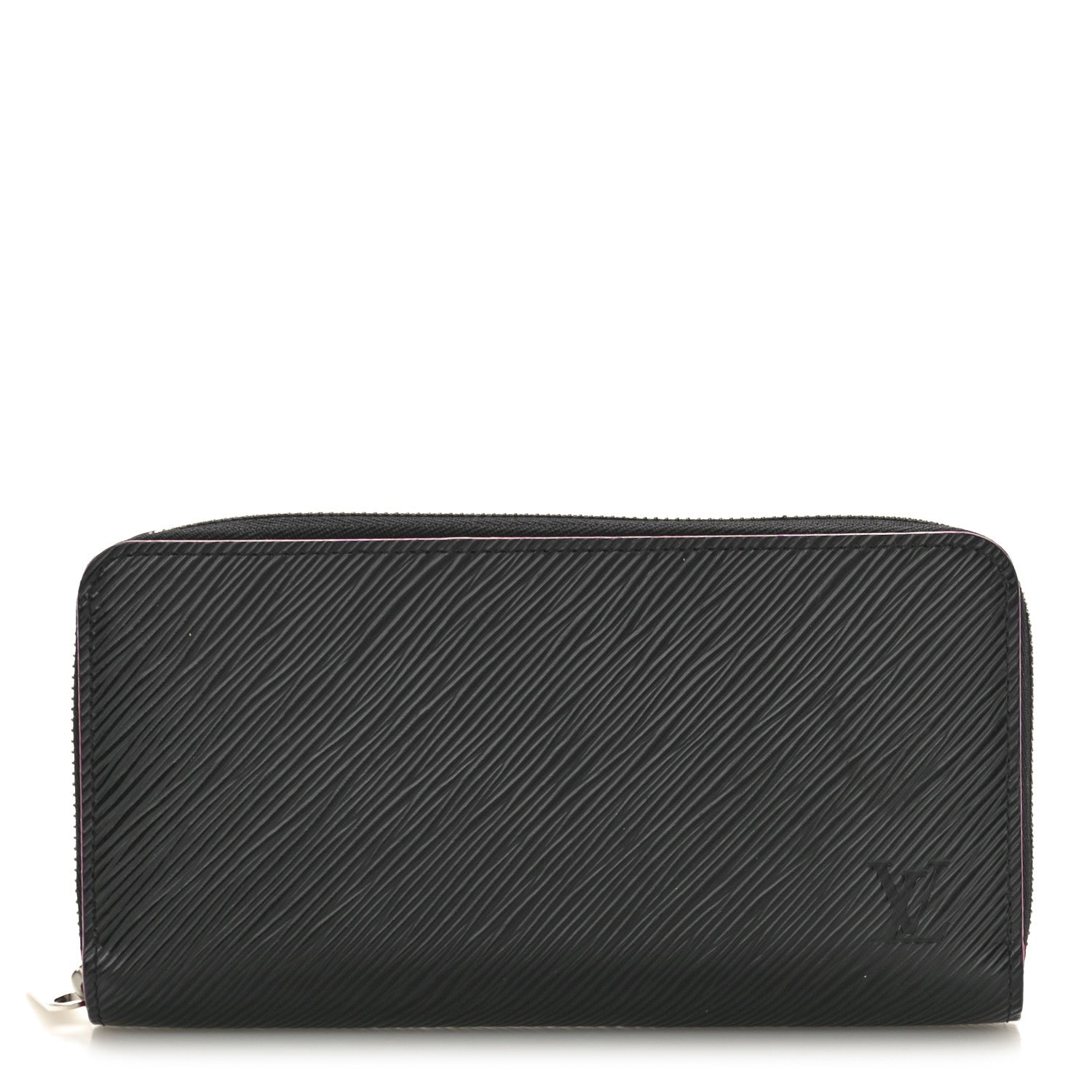 Louis Vuitton Epi Zippy Wallet Black Hot Pink 1 of 9