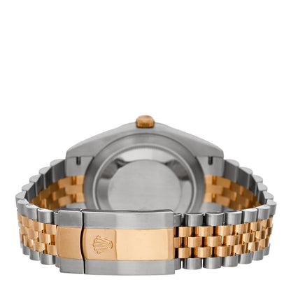 Rolex Stainless Steel 18K Yellow Gold Diamond 41mm Oyster Perpetual Datejust Watch Champagne 126333 3 of 5