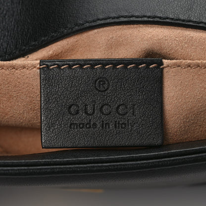 Gucci Calfskin Matelasse Mini GG Marmont Shoulder Bag Black 6 of 11
