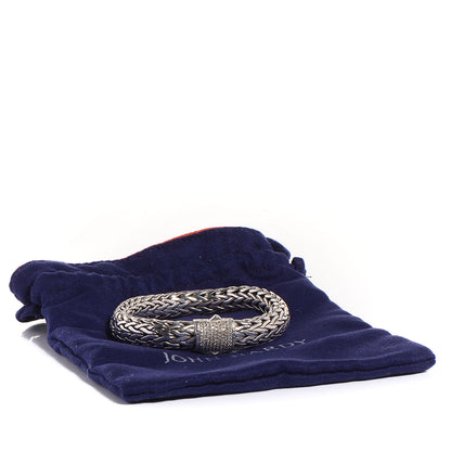 John Hardy Sterling Silver Diamond 11mm Classic Chain Bracelet 6 of 6