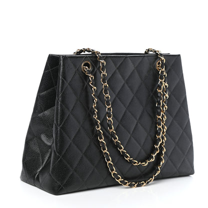 Chanel Caviar Quilted Shopper Tote Black 3 of 13