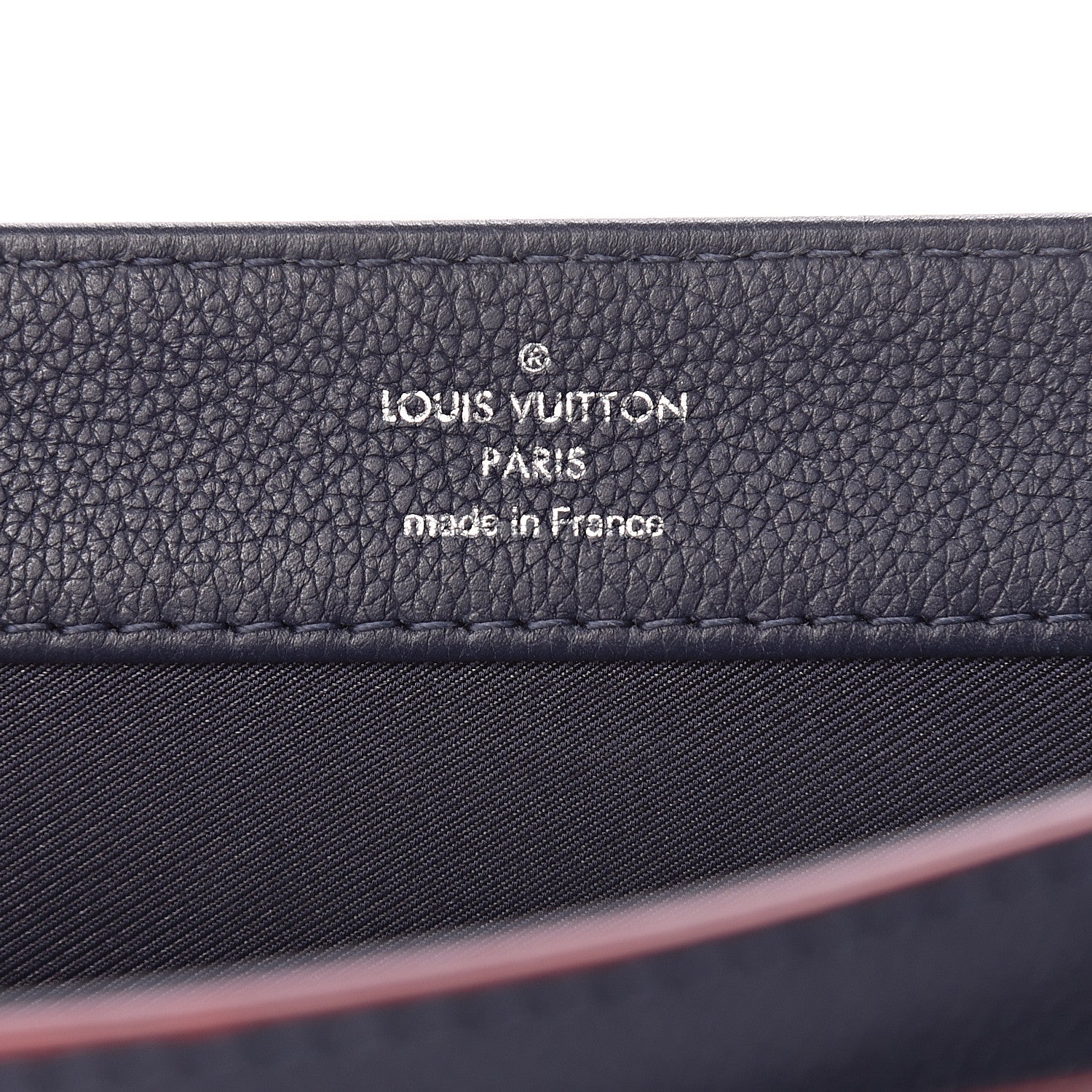 Louis Vuitton Calfskin Lockme II Chain Bag BB Marine Rouge 6 of 11