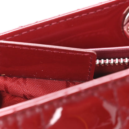 Christian Dior Patent Cannage Medium Lady Dior Red 7 of 11
