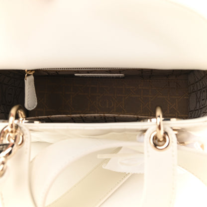 Christian Dior Lambskin Cannage Small Lady Dior White 5 of 8