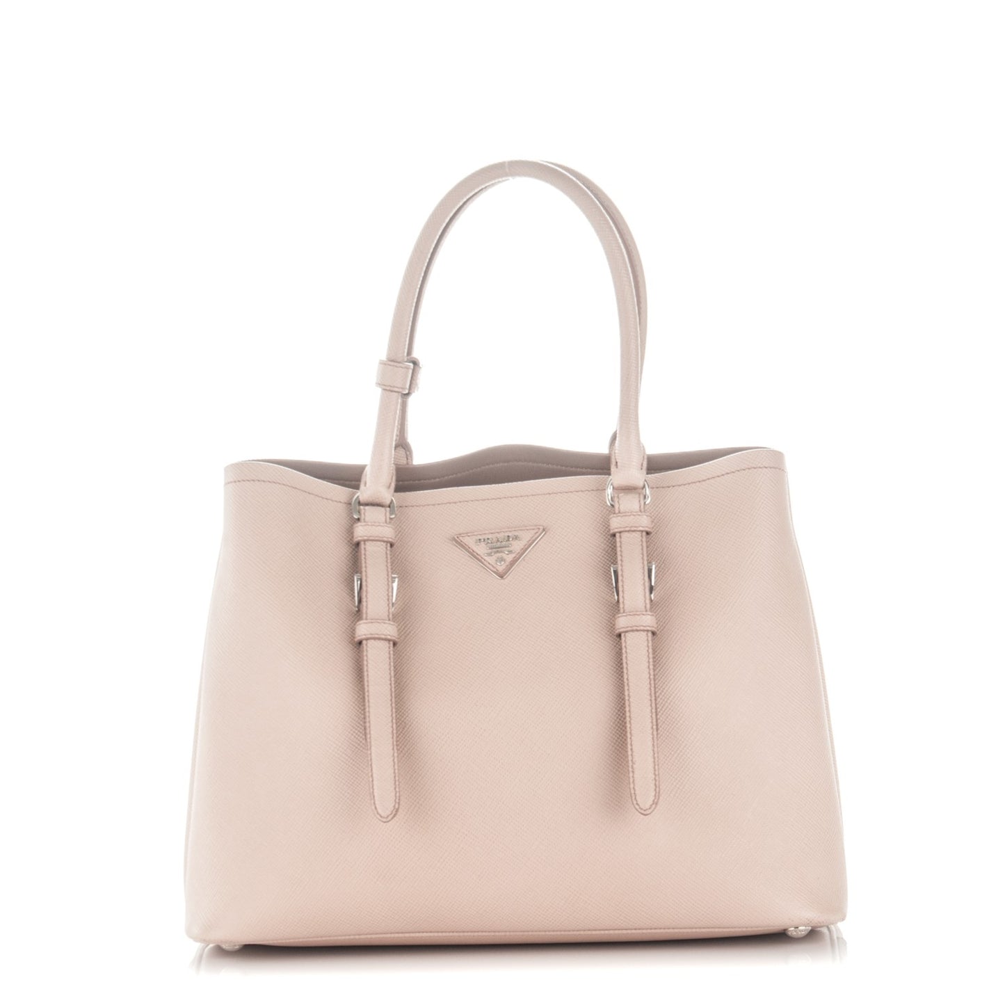 Saffiano Cuir Medium Double Handle Tote Cammeo