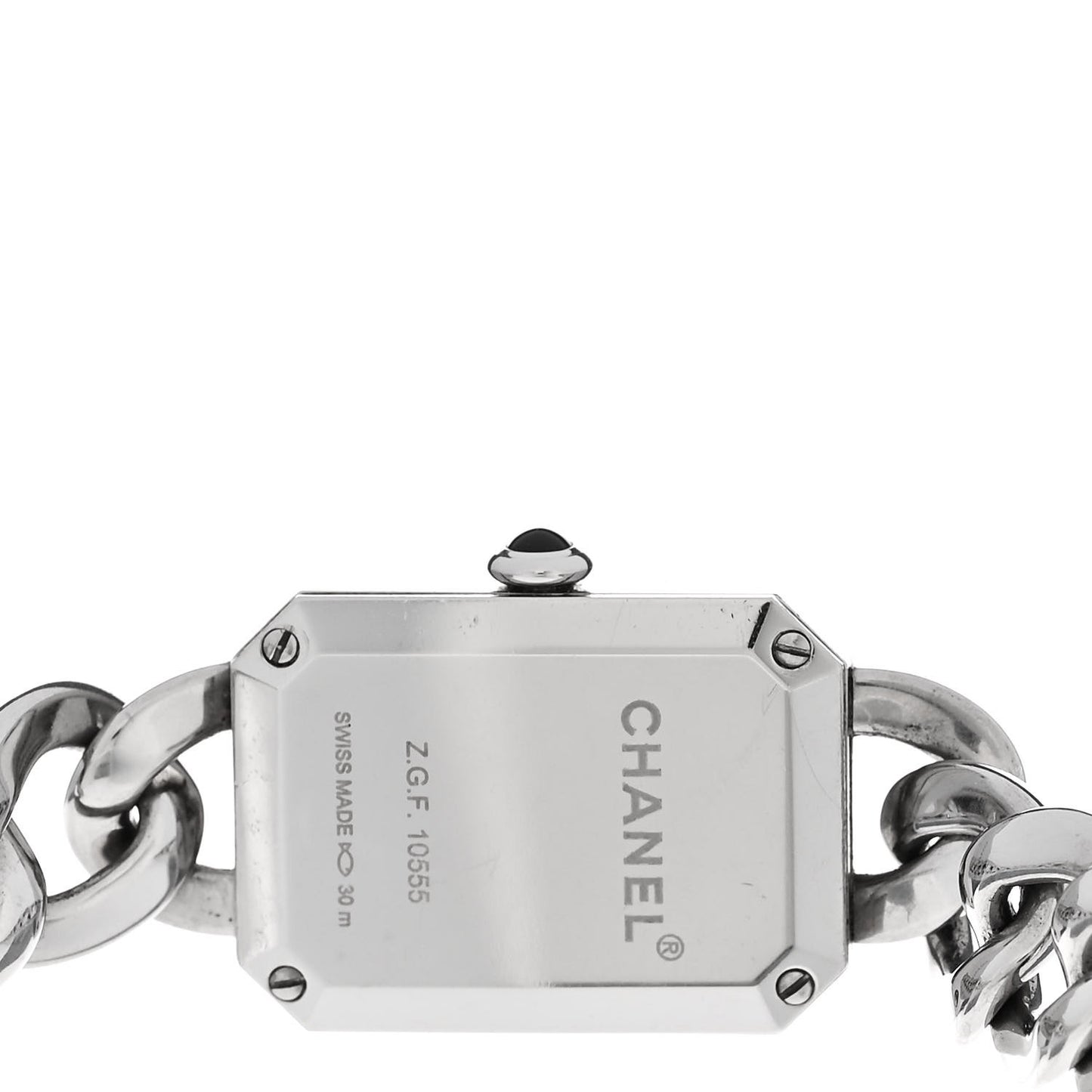 Stainless Steel 16mm Chain Premiere Quartz Watch Black