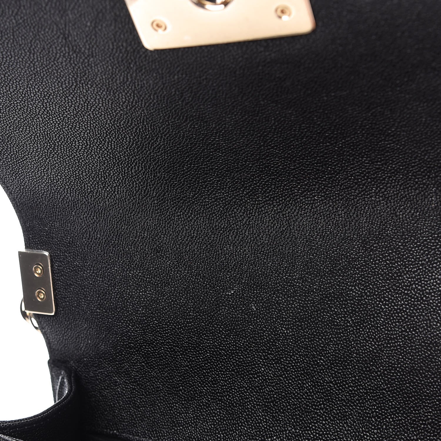 Chanel Iridescent Caviar Chevron Quilted Small Boy Flap Black 10 of 10