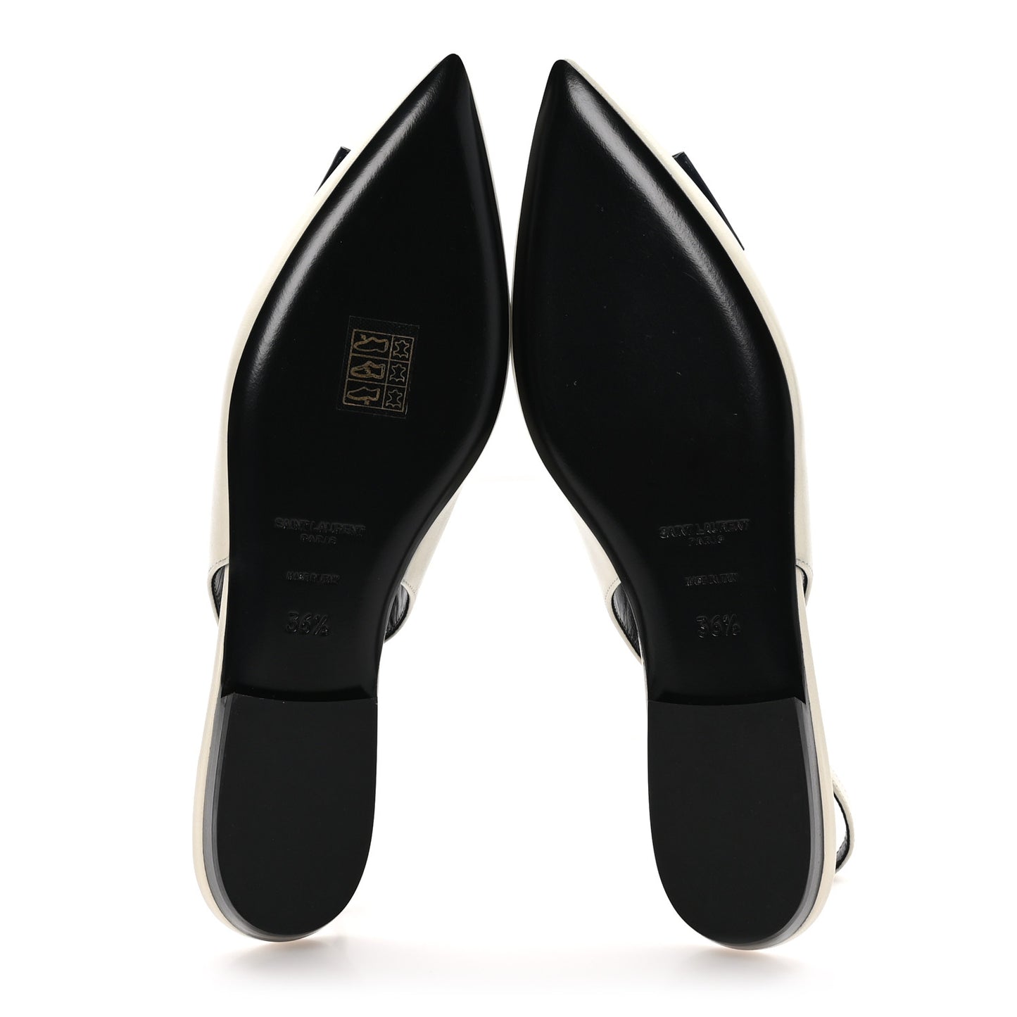 Belfagor Anais Slingback Flats 36.5 Navy Pearl