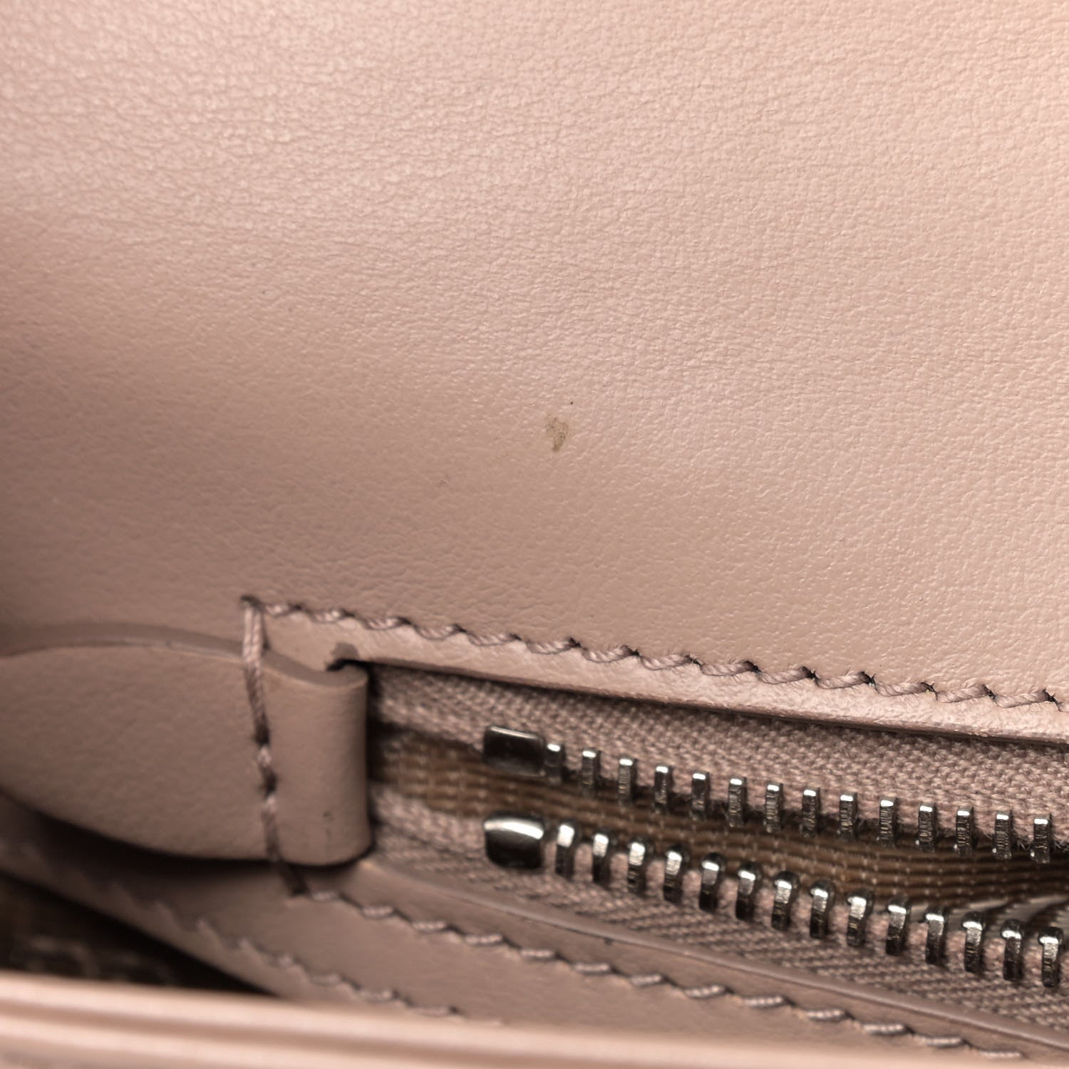 Prada Soft Calfskin Impunture Diagramme Large Chain Flap Shoulder Bag Cipria 10 of 13