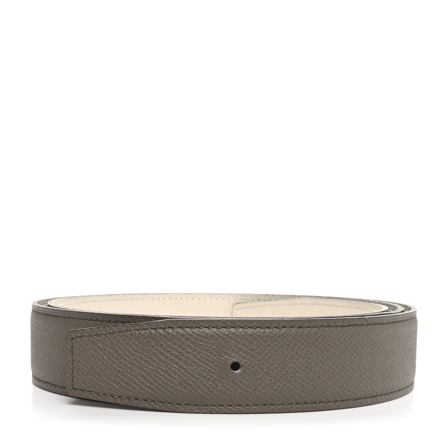 Hermes Epsom 32mm Belt Strap 100 40 Etain Craie 1 of 5