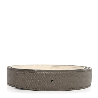 Hermes Epsom 32mm Belt Strap 100 40 Etain Craie 1 of 5