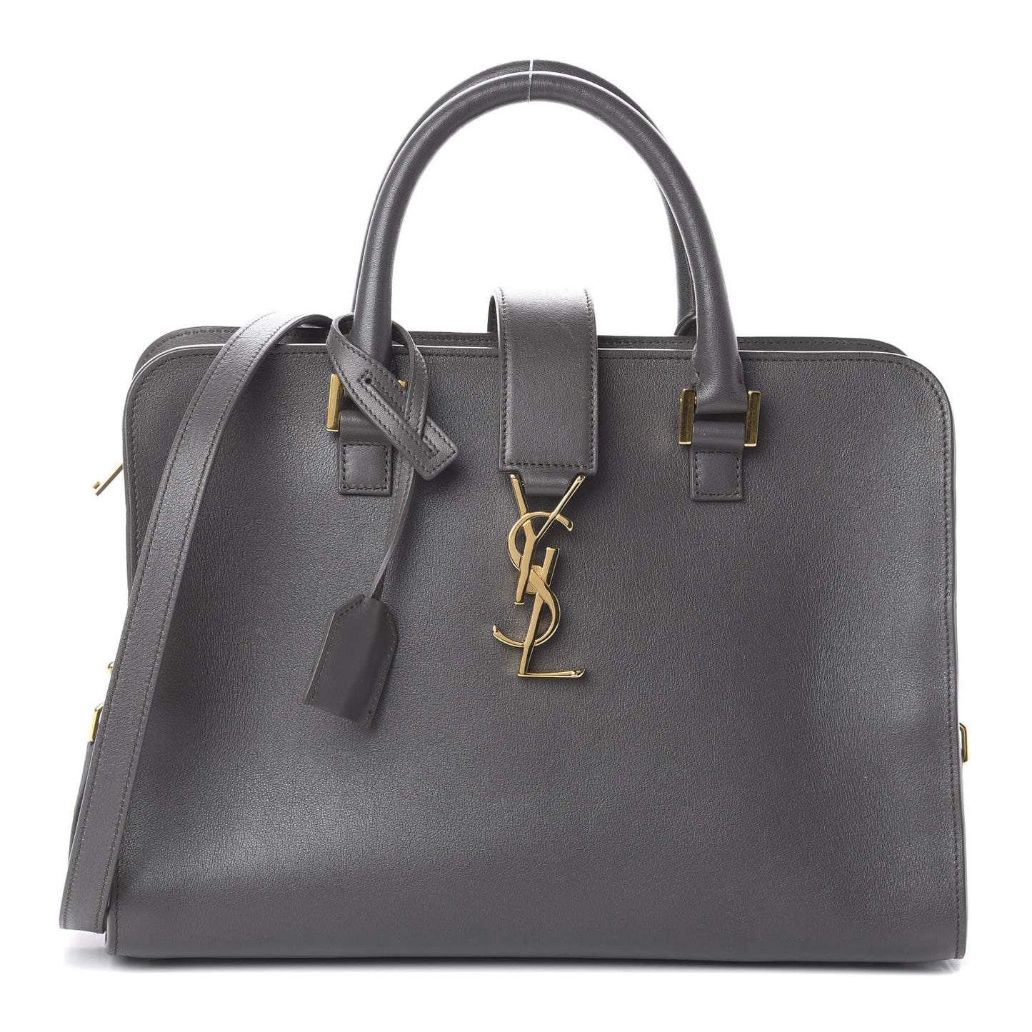 Calfskin Small Monogram Cabas Grey