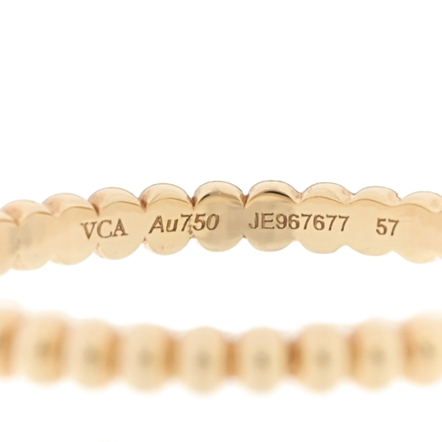 18K Yellow Gold Small Perlee Ring 57 8