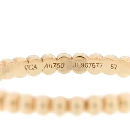 Van Cleef & Arpels 18K Yellow Gold Small Perlee Ring 57 8 4 of 4