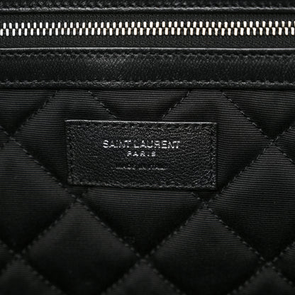 Saint Laurent Calfskin Quilted ES Giant Travel Bag Black 7 of 13
