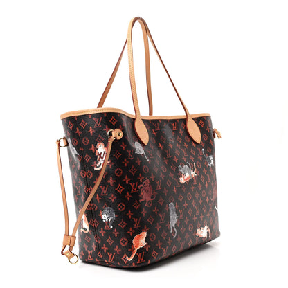 Louis Vuitton Catogram Neverfull MM Marron 4 of 12