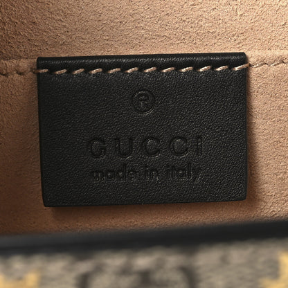 Gucci GG Supreme Monogram Bees Small Padlock Shoulder Bag Black 6 of 11