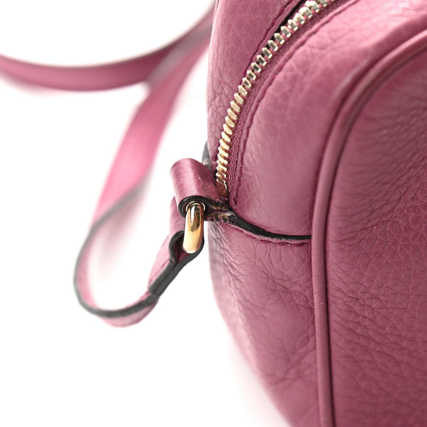 Pebbled Calfskin Small Soho Disco Bag Peonia Flower