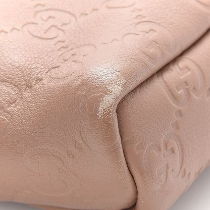 Gucci Guccissima Small Flap Messenger Bag Pink 10 of 11
