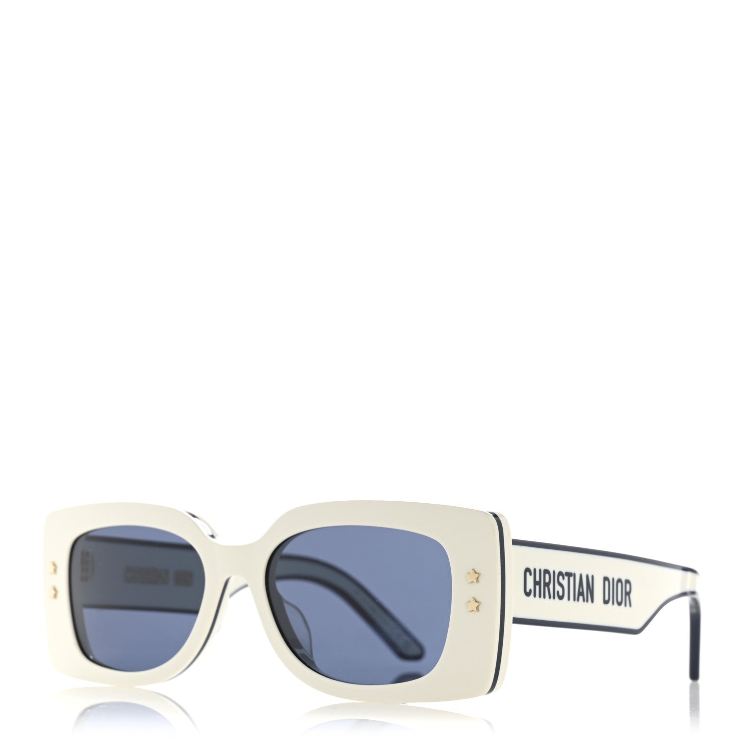 Christian Dior Diorpacific S1U Square Sunglasses White Blue
