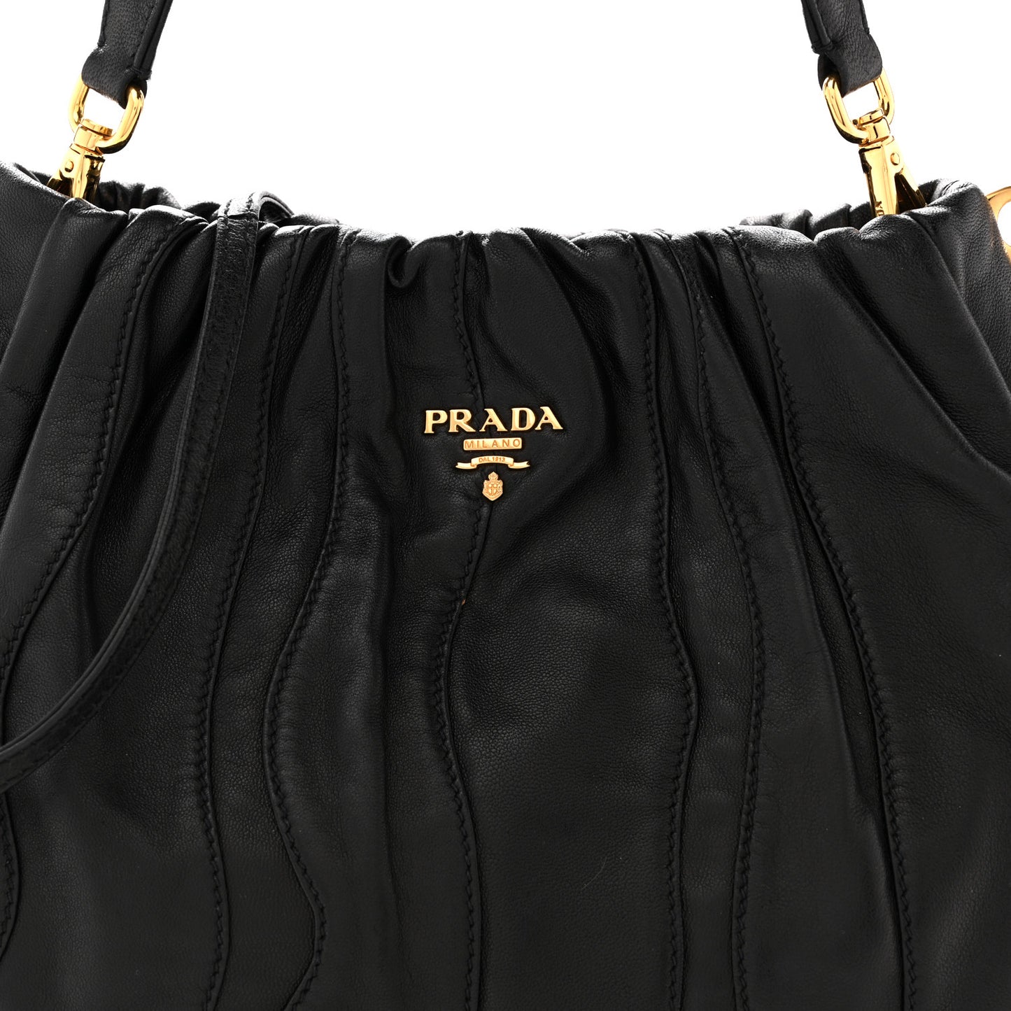 Nappa Stripes Hobo Black