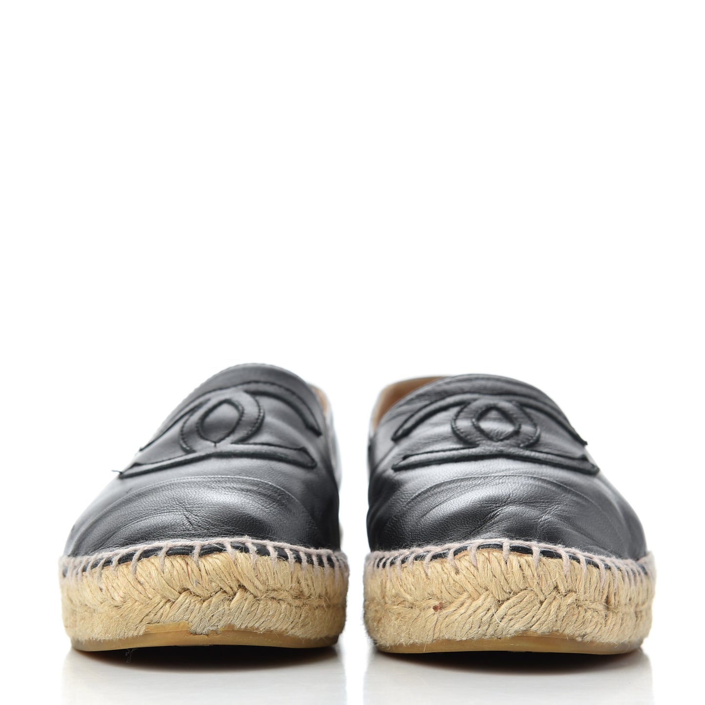 Lambskin CC Espadrilles 37 Black