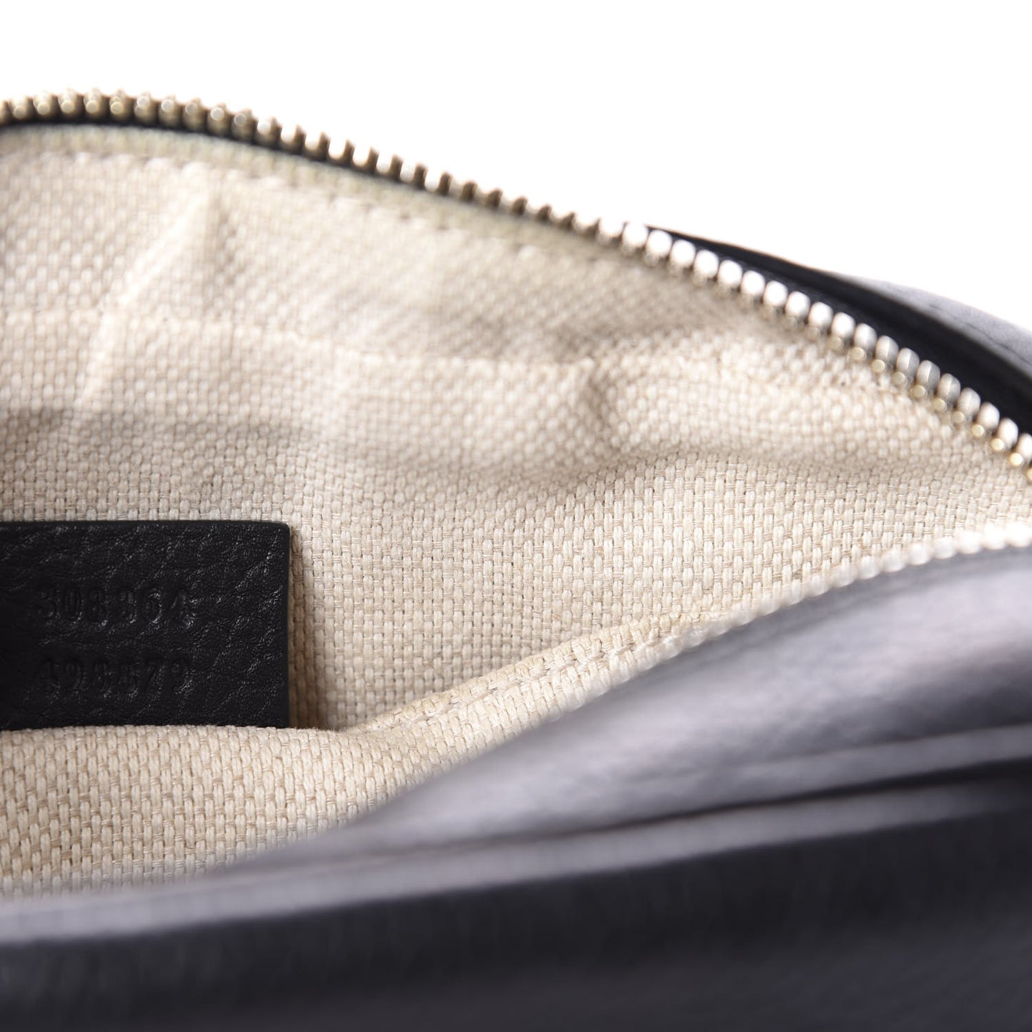Pebbled Calfskin Small Soho Disco Bag Black