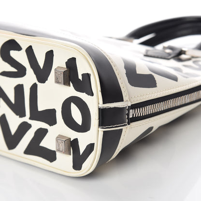 Louis Vuitton Graffiti Alma MM Black 8 of 8